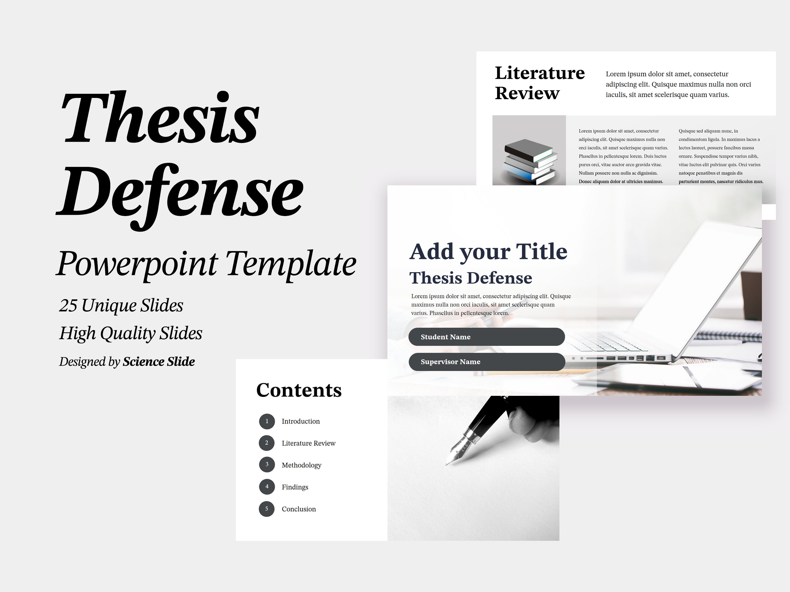 minimalist thesis defense template