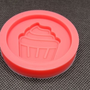 Cupcake Silicone Mold for Resin, Badge Reels, Phone Grips, Chocolates, Wax Melts, & More