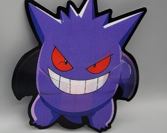 Purple Ghost Holographic Lenticular Decal, Waterproof Peeker Sticker