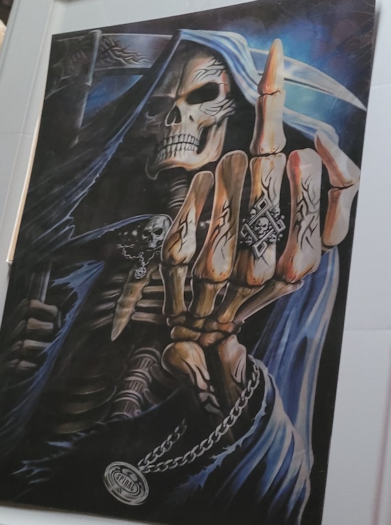 Grim Reaper 3D Holographic Lenticular Poster 