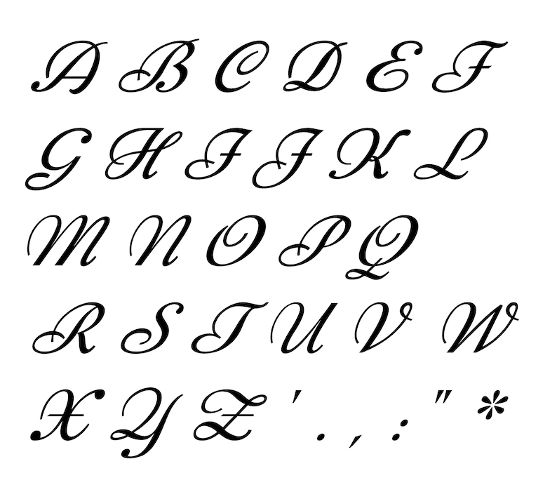 Monogram Alphabet Handwritten Letters | Cross Stitch Pattern | Quality ...