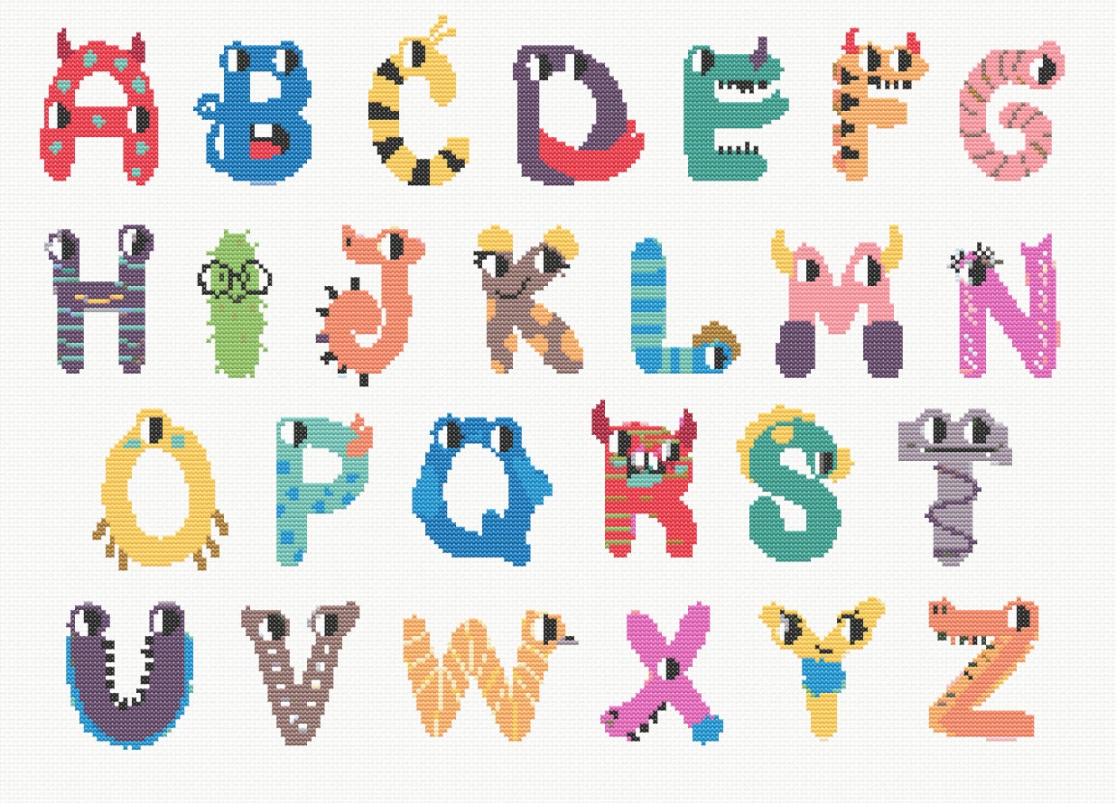 Dimensions Zoo Alphabet Kreuzstich-Steppdecke – 86,4x109,9 Cm, Mit Garn & Nadel, Tier-Motiv Für Babys