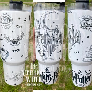 Stanley Harry Potter Cup Wizard 40Oz Metal Tumbler Ron Hermione Ginny  Hogwarts School Stainless Steel Stanley Tumbler Dupe Cup NEW - Laughinks