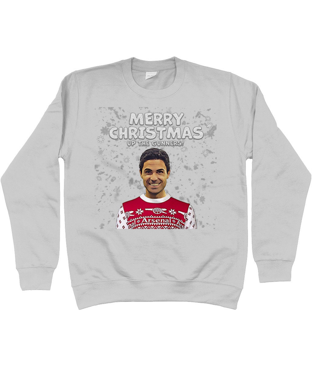 Arsenal Merry Christmas Jumper Mikel Arteta Christmas Jumper - Etsy UK