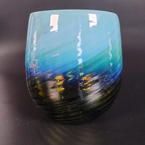 Blue green cup #4