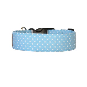 Polka Dot Dog Collar: Cotton Pet Collar, XS-XL