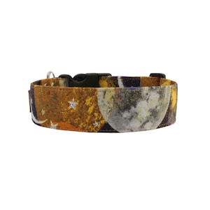 Collar para perro Luna y Estrellas: Collar de algodón Eclipse Lunar