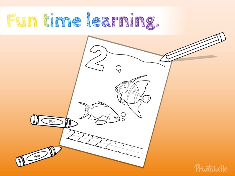Learning Numbers, Printable Activity Coloring Pages, Kids Activity ...