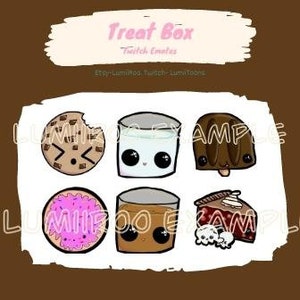 Sweet Treats Twitch Emote Badges Kawaii Cute