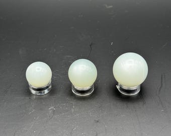 Green Moonstone Small Spheres