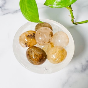 Golden Healer Tumble Stone: Hematoid Quartz