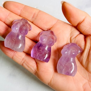 STRESS RELIEF - Amethysts Goddess Body Carving