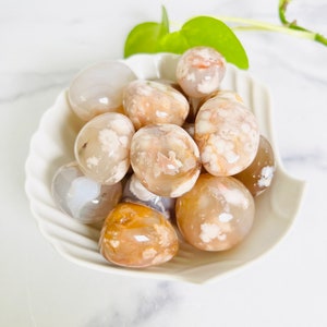 Flower Agate Tumbled Stone