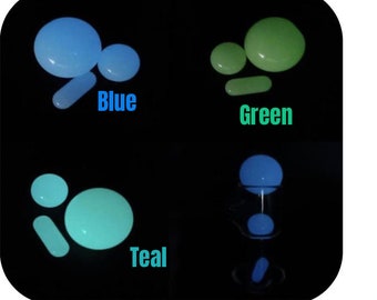 Marble Set Glow Glass Art Marble Slurp Set Marbles Terp Hand made Blue Teal Green Glow in The Dark New UV