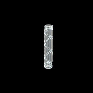 Etched Deep Line Pattern Quartz Pillar Solid or Hollow Heat Retention Slurper Terp Pearls Heady Glass Art Marble Collectible Crafts