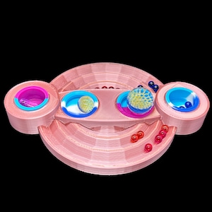 Terp Pearl Marble Disc Organizer- 4X Dab Station Mini Dab Pad Terp Pearl Holder Tool Holder 14mm 10mm Holder Silicone Custom