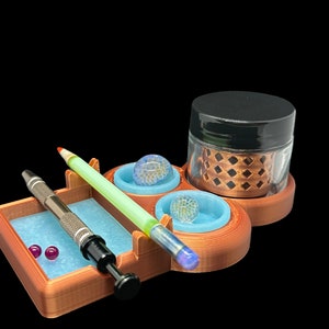 Dab Station With ISO Jar Cleaner Mini Dab Pad Terp Pearl Holder Tool Holder 14mm 10mm Holder Silicone Custom