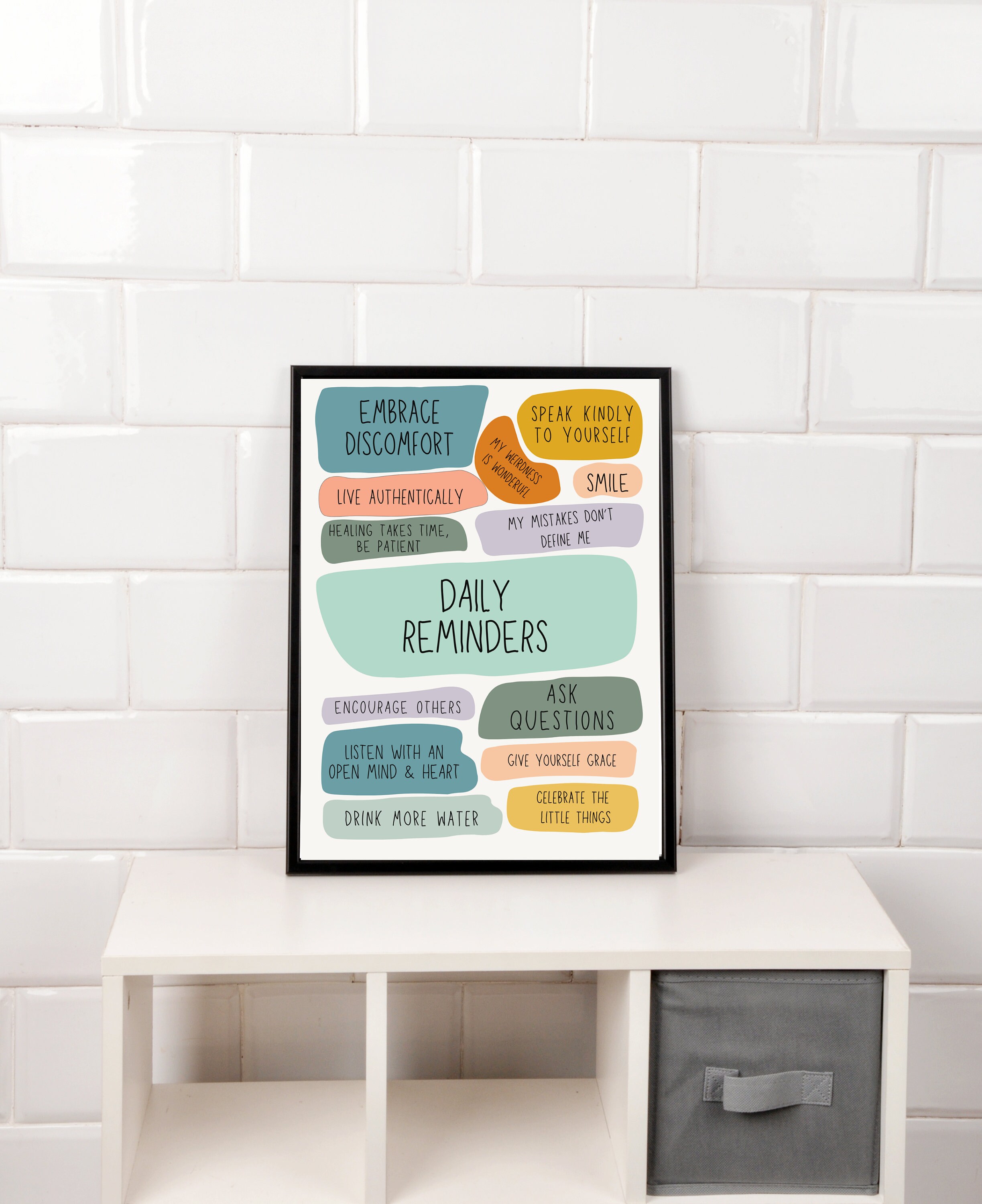 Daily Reminders | Positive Affirmations Poster | Self-care | Positive ...