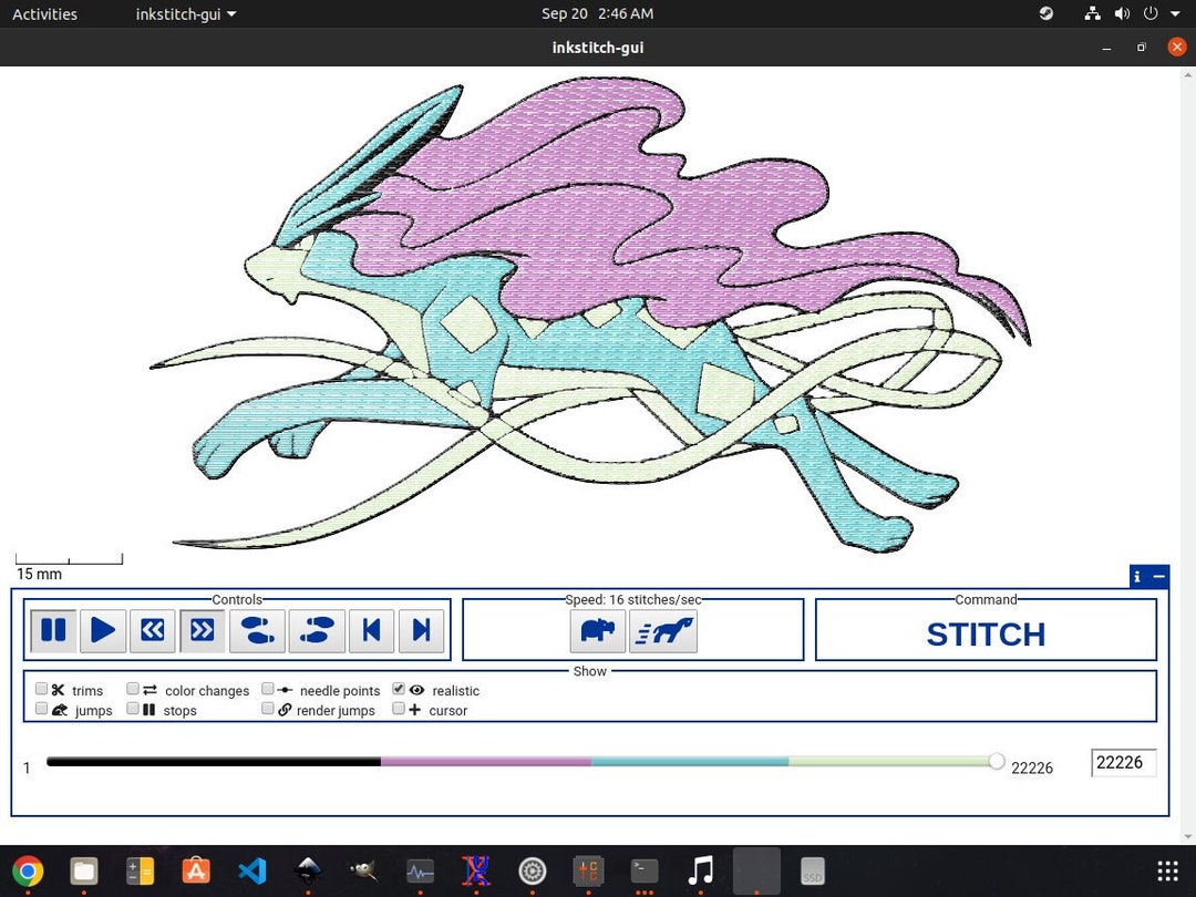 Suicune Embroidery File - Etsy