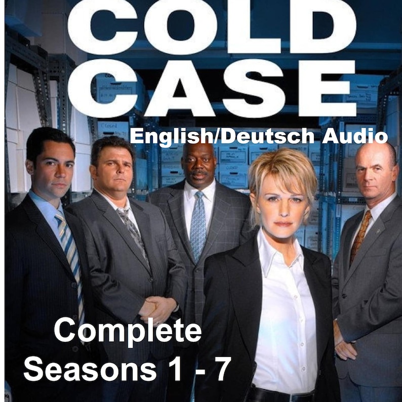 Cold Case Season 1 7 complete 156 Episodes . English OR Etsy UK