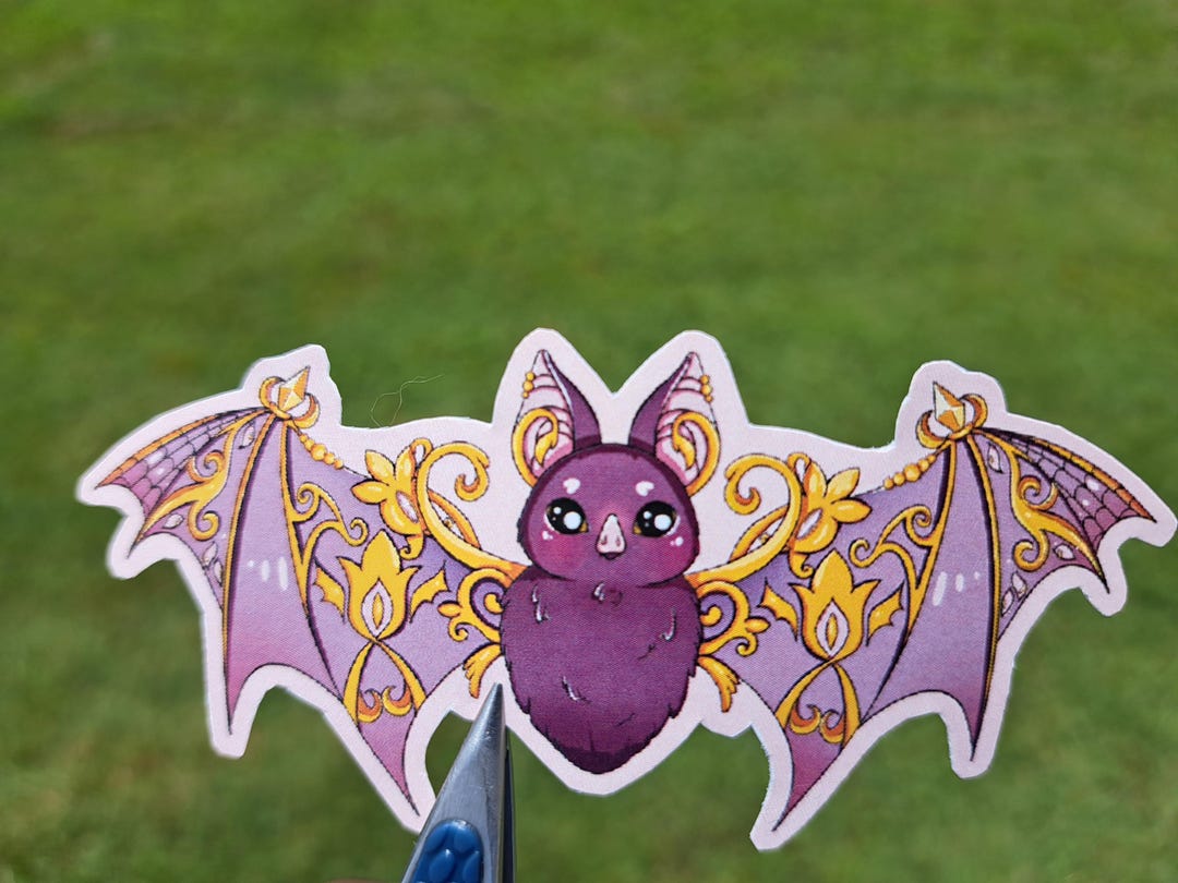 Victorian Bat Vinyl Sticker - Waterproof Sticker for Water Bottle ...