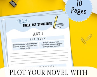 Story Structure Worksheet - Plot Your Novel, Plot Your Book, Story Structure, Plotting Worksheet, Writing Worksheet, Nanowrimo Worksheet