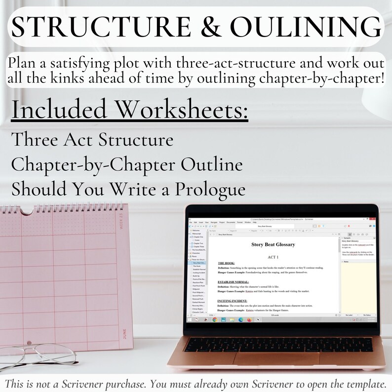 Write a Book in Scrivener 3 - Scrivener Template, Learn Scrivener, Plan ...