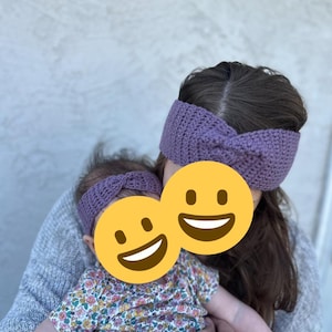 easy twist headband crochet pattern PDF instant download