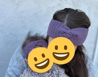 easy twist headband crochet pattern PDF instant download