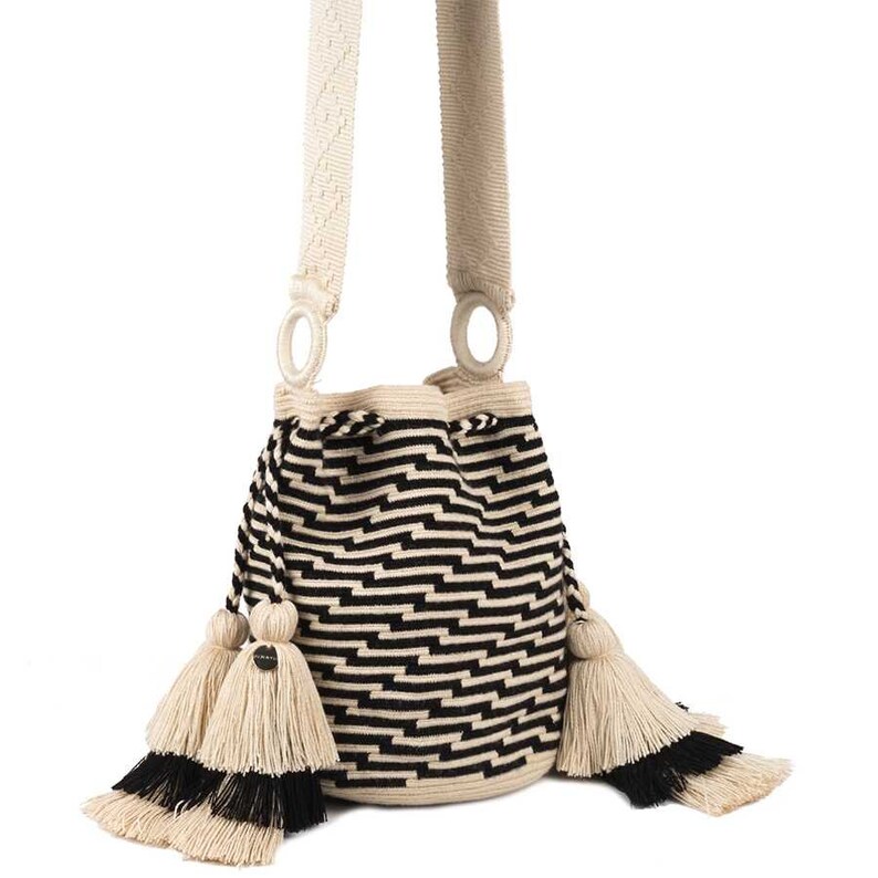 Solid Color Simple Woven Beach Shoulder Bag