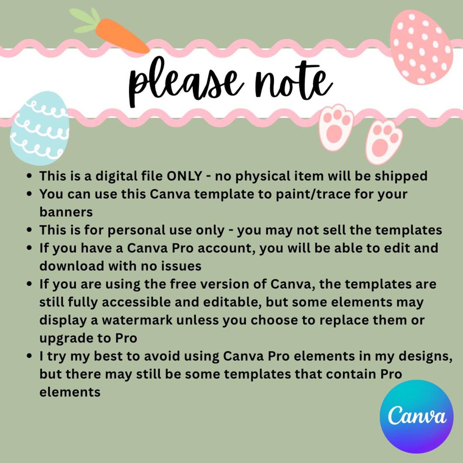 5 EASTER Banner Templates | Happy Easter | Editable Canva Banner | DIY ...