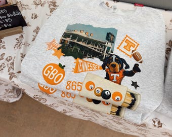 Tennessee Game Day Sweatshirt, Vintage Tennessee Football Shirt, Tailgate Sweatshirt, Rocky Top Sweatshirt, College Football Gift
