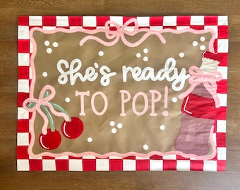 Custom Hand-Painted Kraft Paper Party Banner