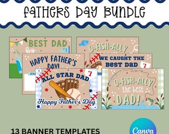 Father’s Day Banner Digital Instant Download | Happy Father’s Day Banner Mockup | DIY Painted Banner | 3x2 | OFishally | Best Dad