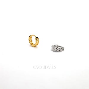 Pave Hoops Huggie Hoop Earrings 18k Gold Everyday Hoops Tiny Dainty Small Hoops Hypoallergenic Dainty Tiny Small Stacking Hoops 20g