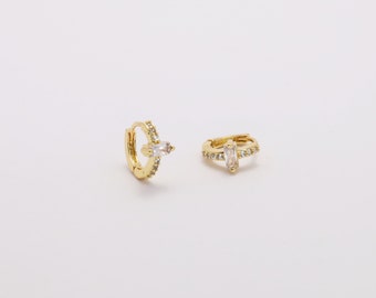 Screw Back Studs 18k Gold Everyday Stud Earring Hypoallergenic Dainty Tiny Small Stud 18G