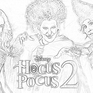 Hocus Pocus Halloween Coloring Sheets - Etsy