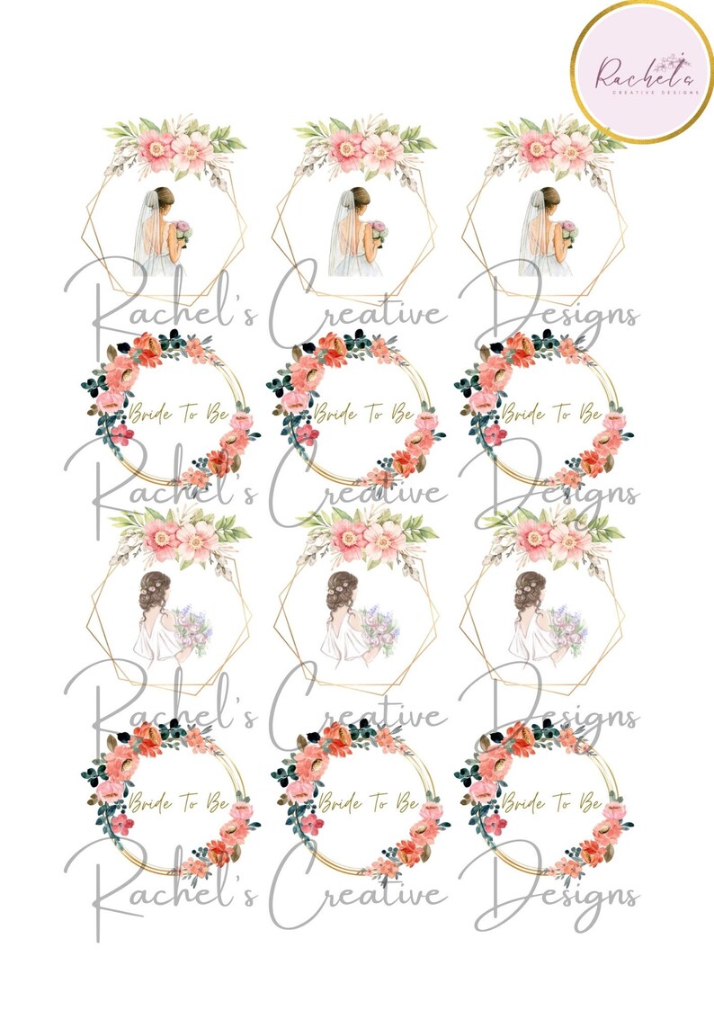 Bridal Shower Cupcake Toppers Printable Bride to Be Cupcake - Etsy Canada