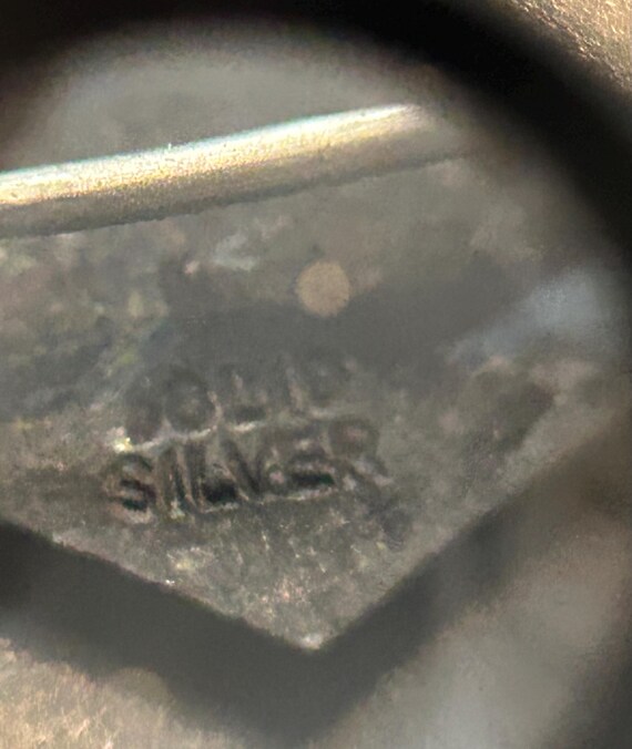 Solid silver Vintage rare Catskill Mountains diam… - image 5