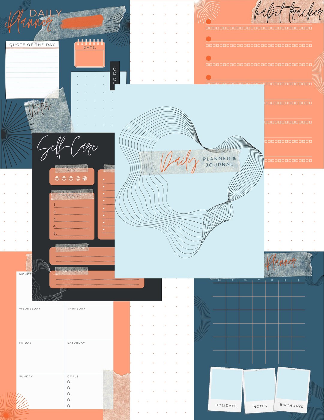Graphic Planner and Journal | Digital Download Only | Perfect for Any ...