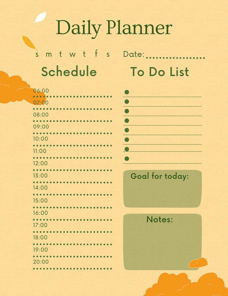 Digital Daily Planner, Instant Download, iPad Digital Planner, Cute