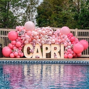 Hot Pink Balloons Garland Kit | Birthday Party Arch Balloons | Wedding Baby Shower Room Decor