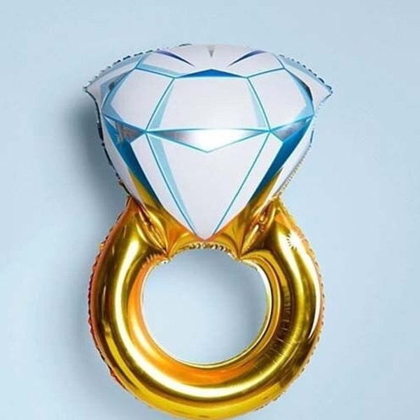 Diamond Ring Balloon Bachelorette Party Decorations | Bridal Shower Engagement Ring Balloon for Party Supplies