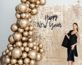 Glamorous Gold Balloons Decoration Kit | New Year Party Supplies | Balloon Garland Arch for Celebration