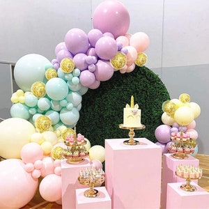 Pastel Colors Balloons Garland Birthday Party Decorations | Baby Shower ...