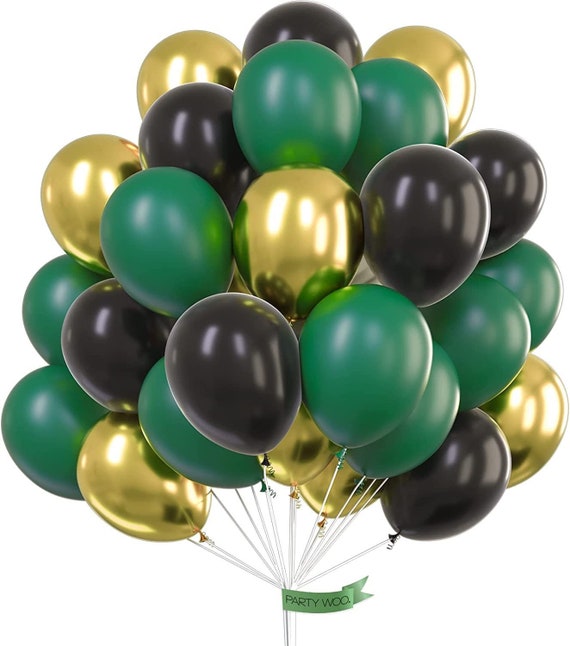 Green and Black Party Decorations, Green Birthday Decorations for