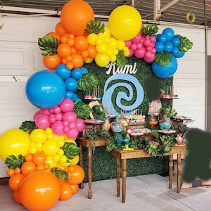 Hawaii Balloon Arch Birthday Party Decorations | Tropical Baby Shower | Hawaii Garland Set Balloons Party Supplies