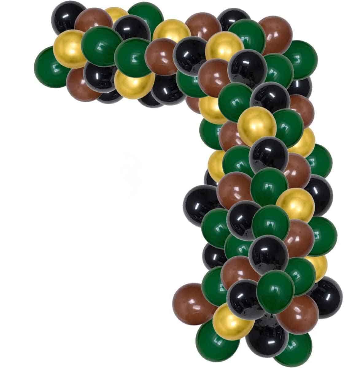 Green Black Gold Brown Garland Kit