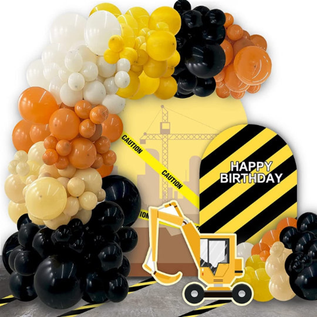 Construction Balloon Rch Construction Balloon Arch Kit: Birthday Party, Baby Shower - Etsy