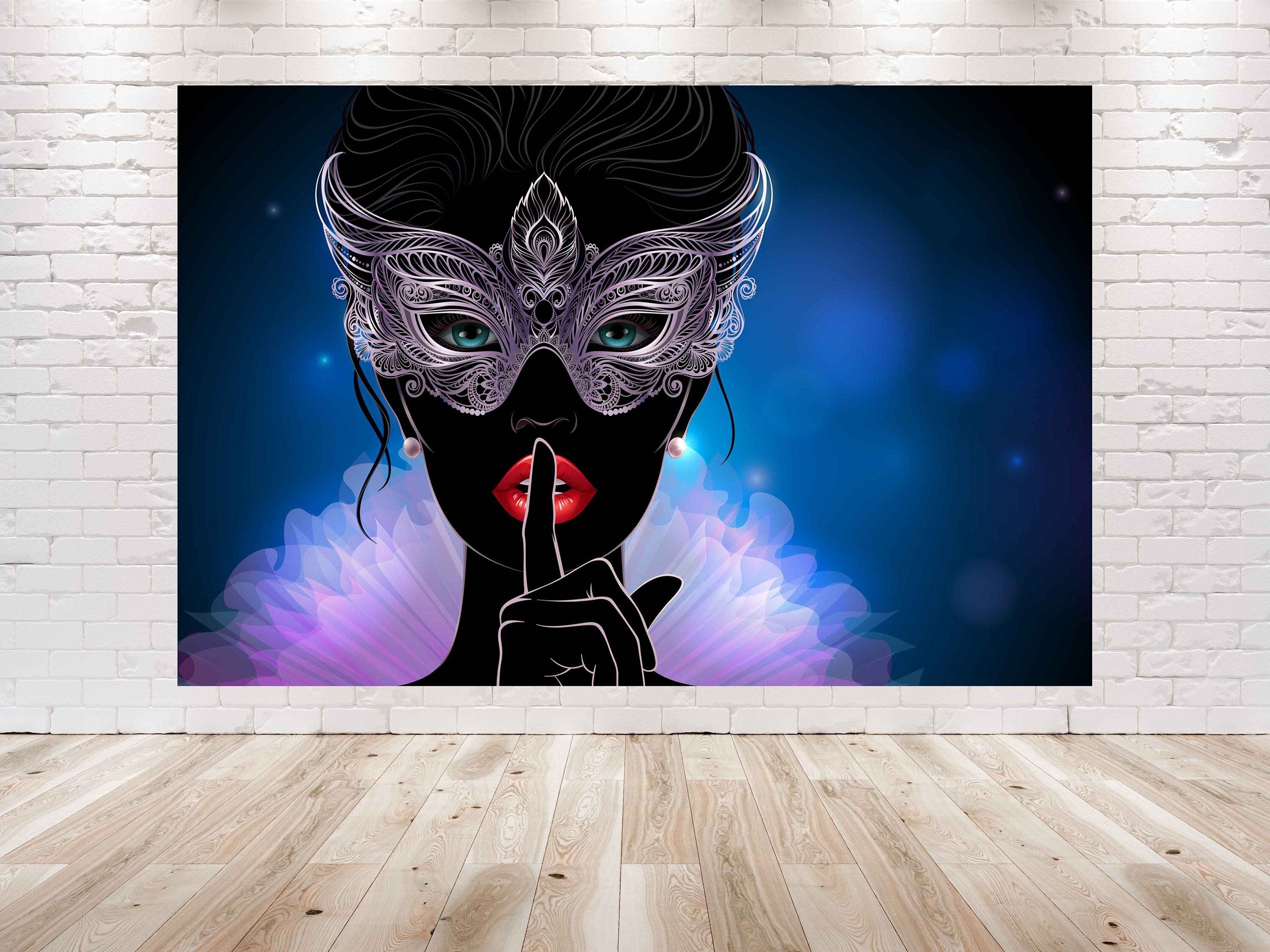Masquerade Birthday Backdrop 7x5 FT | Carnival Theme Party Background ...